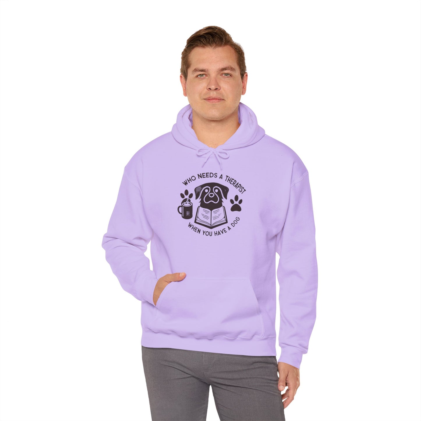 Who Needs a Therapist? Dog Lover Hoodie - Unisex Heavy Blend Sweatshirt