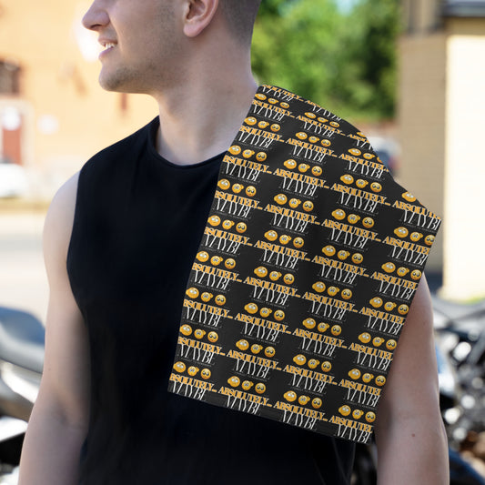 Funny Rally Towel - Absolutely Maybe Emoji Design - Perfect for Sports Events and Celebrations
