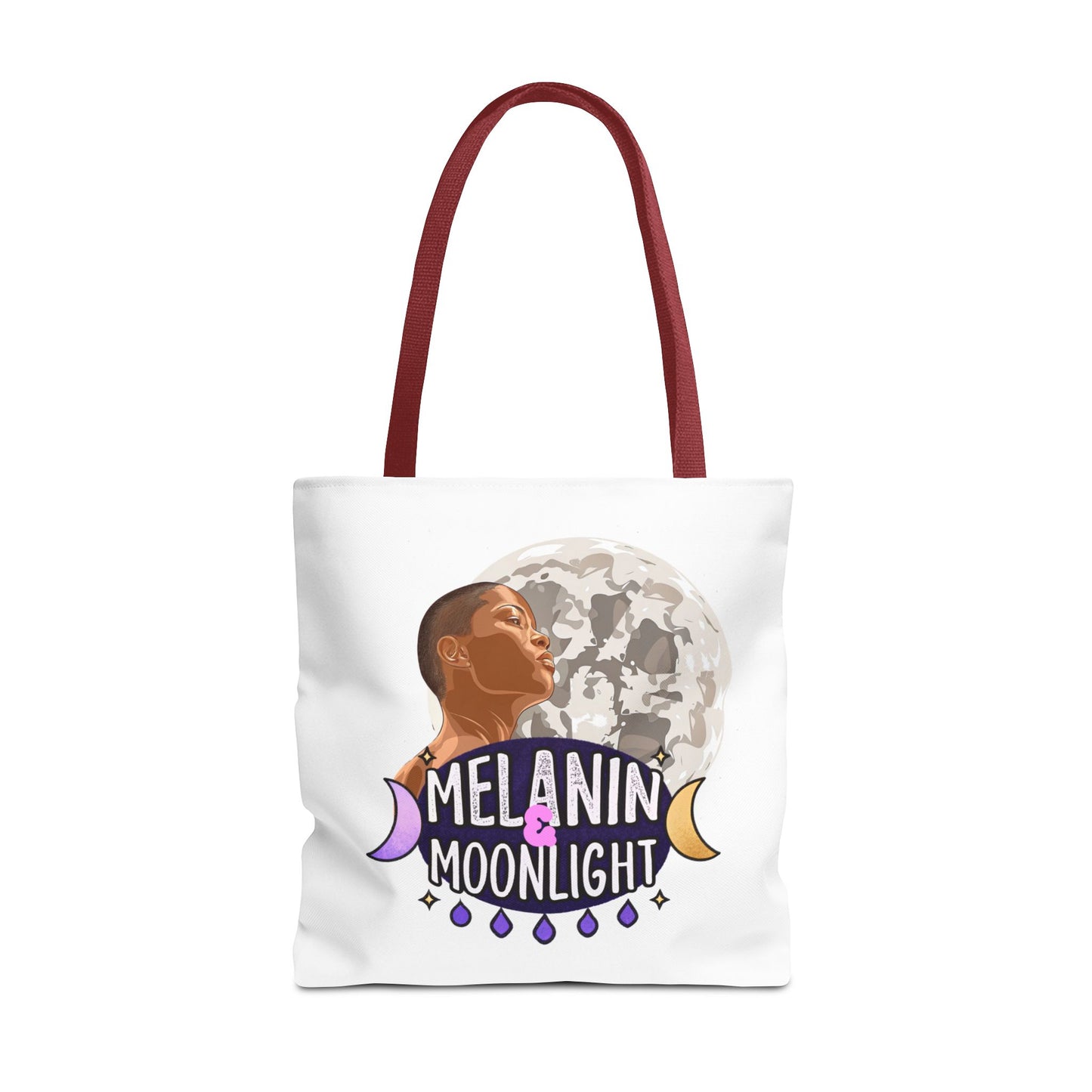 Melanin & Moonlight Inspirational Tote Bag – Perfect for Everyday Use and Celebrations