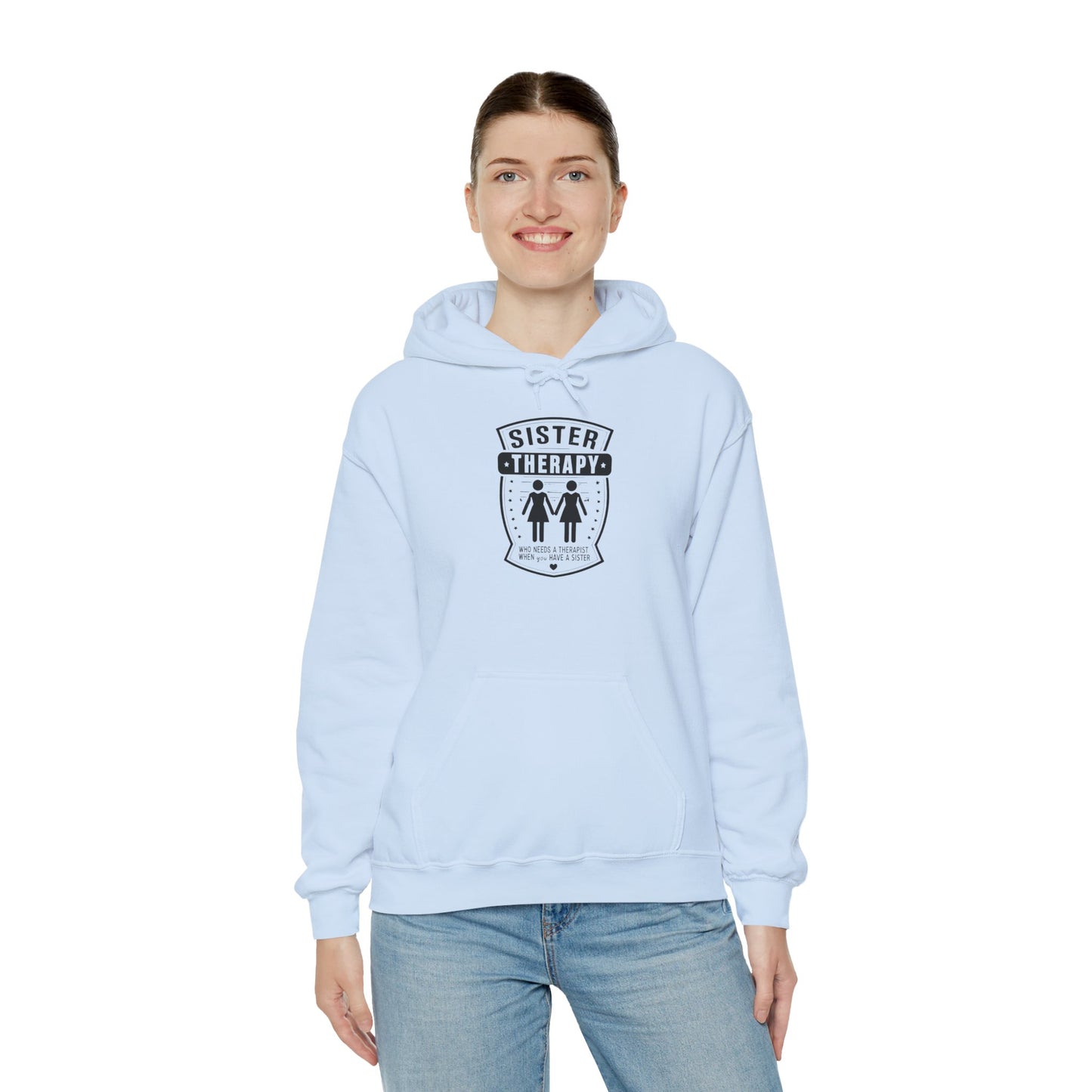 Sister Therapy Hoodie - Unisex Heavy Blend™ Sweatshirt for Sisterhood & Connection