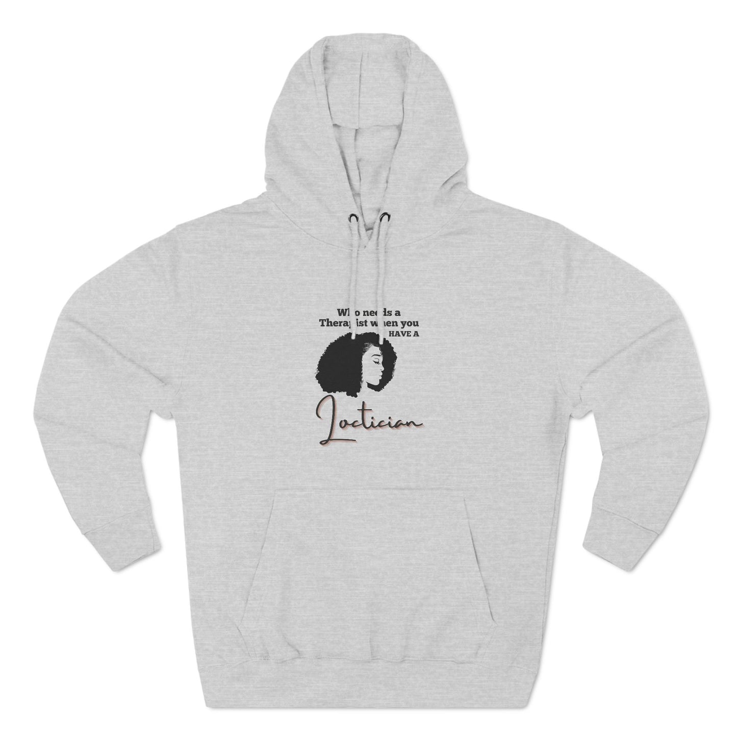 Stylish Therapist Fleece Hoodie - Empowering Quotes for Mental Health Awareness