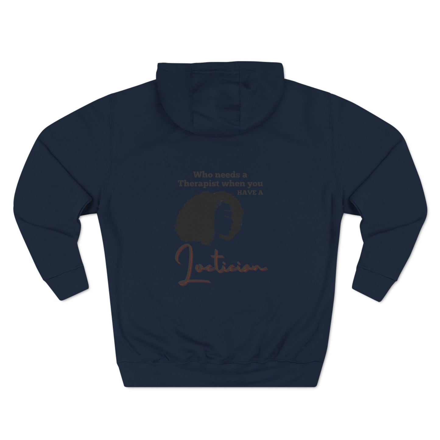 Stylish Therapist Fleece Hoodie - Empowering Quotes for Mental Health Awareness