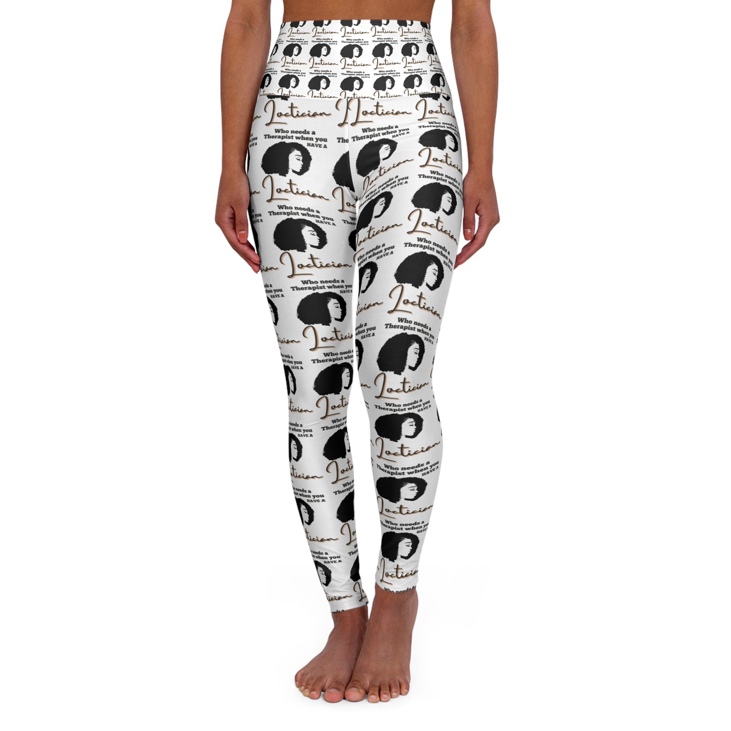 Empowering High Waisted Yoga Leggings for Active Women - Inspiring 'Intuition' Design