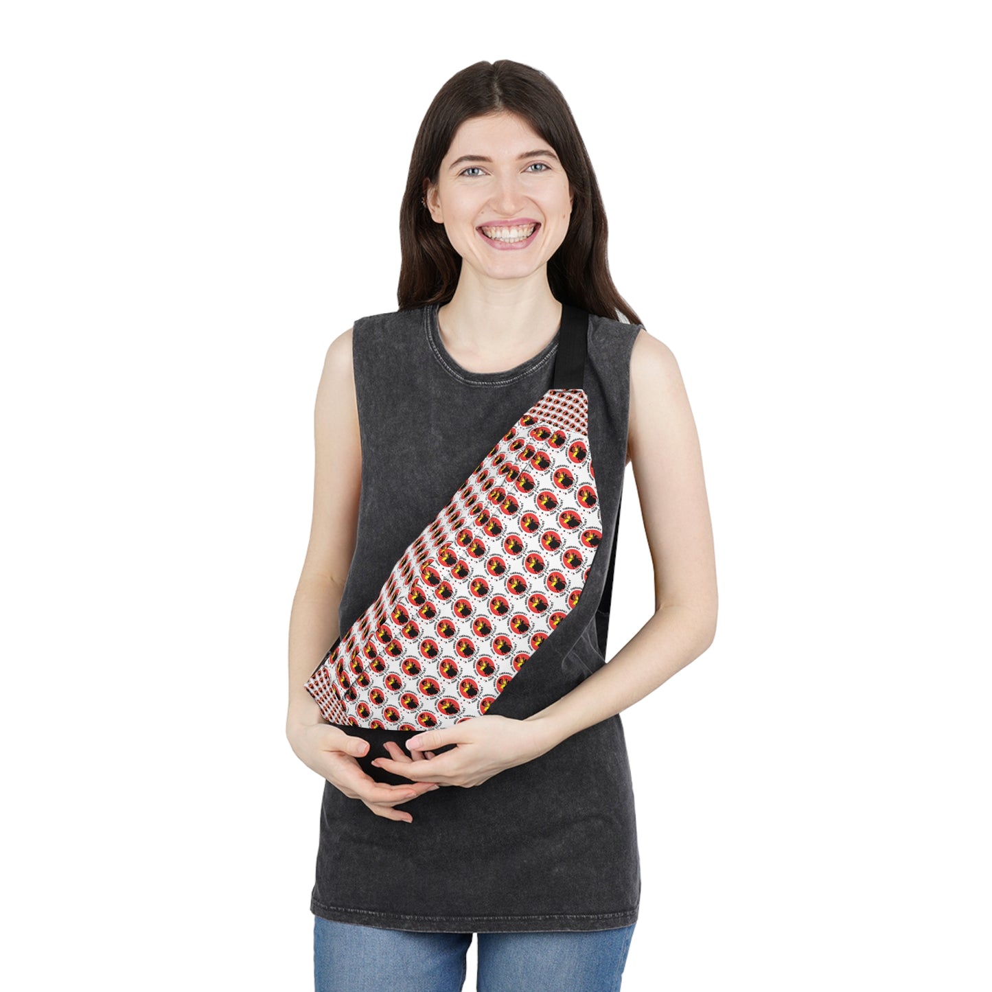 Vibrant Patterned Large Fanny Pack for Festivals & Everyday Use