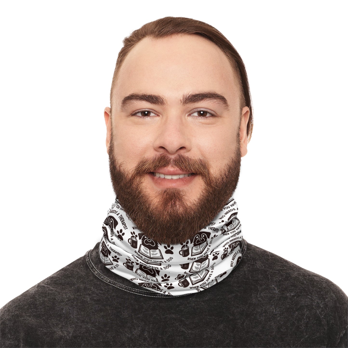 Cozy Pet Lover's Neck Gaiter with Drawstring - Perfect for Winter Adventures