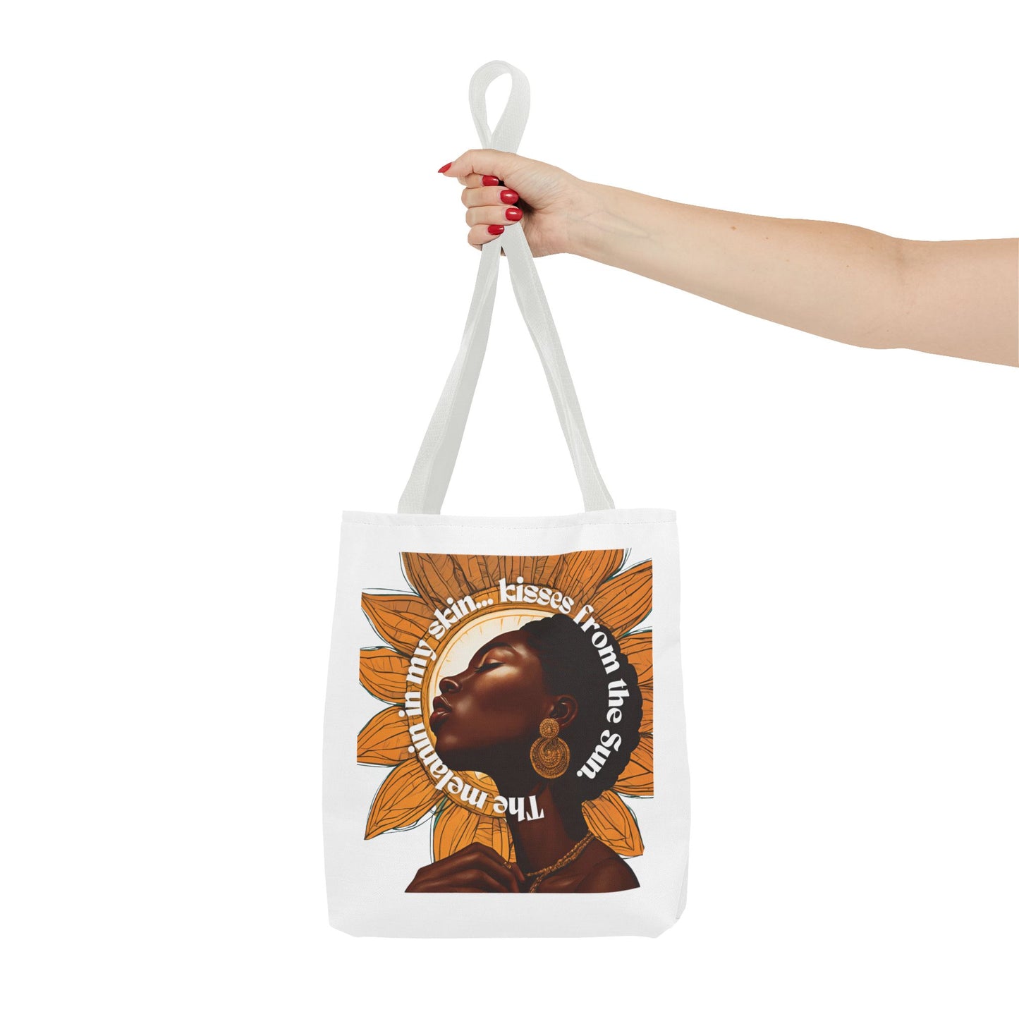 Sunflower Kiss Tote Bag - Empowering Design for Everyday Use