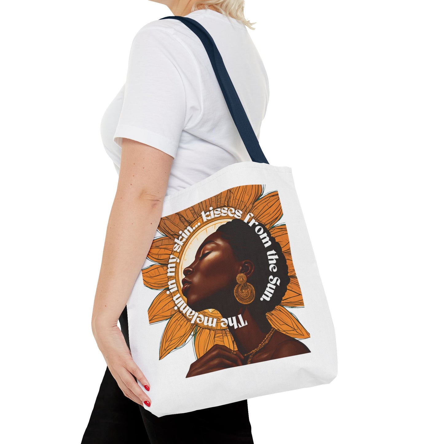 Sunflower Kiss Tote Bag - Empowering Design for Everyday Use