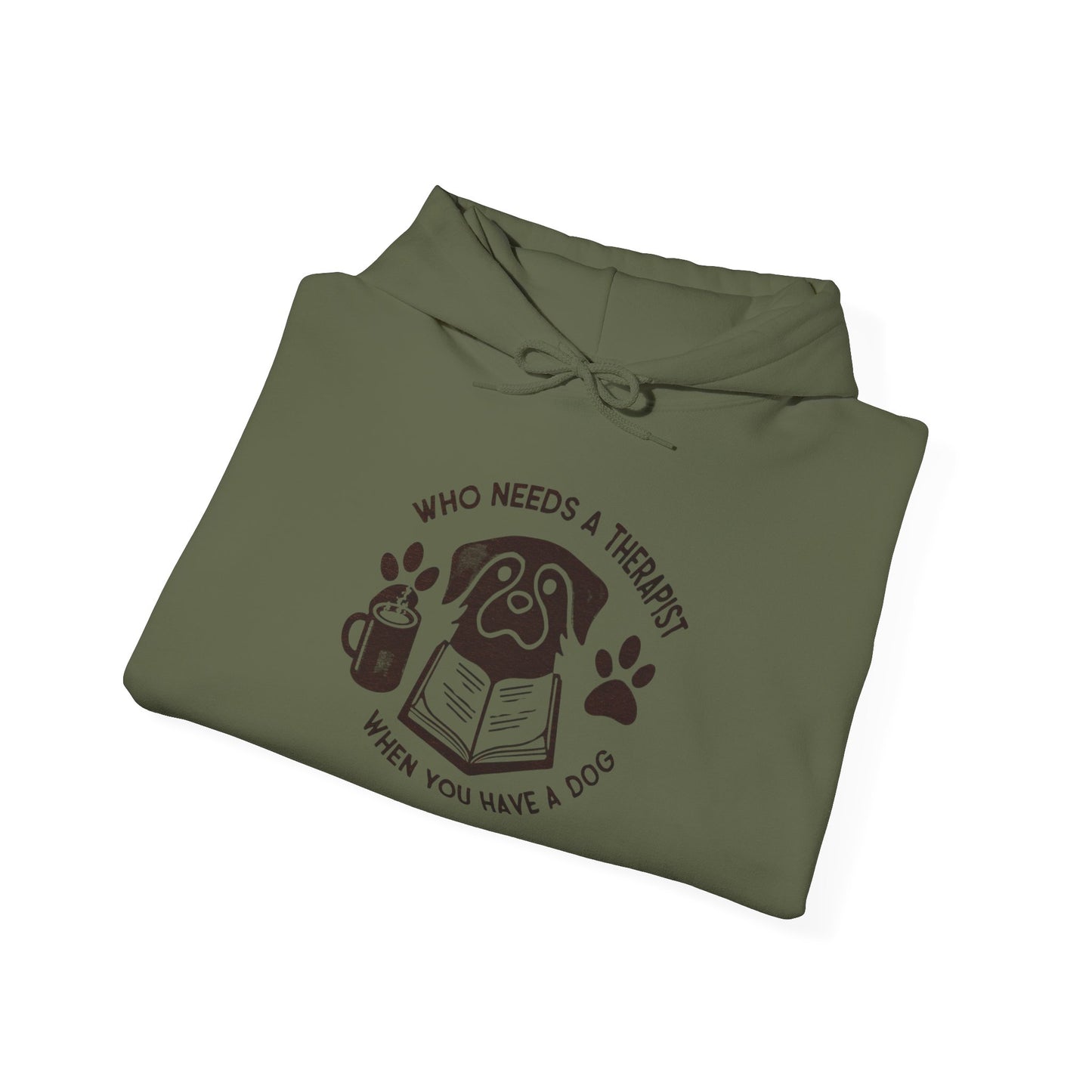 Who Needs a Therapist? Dog Lover Hoodie - Unisex Heavy Blend Sweatshirt