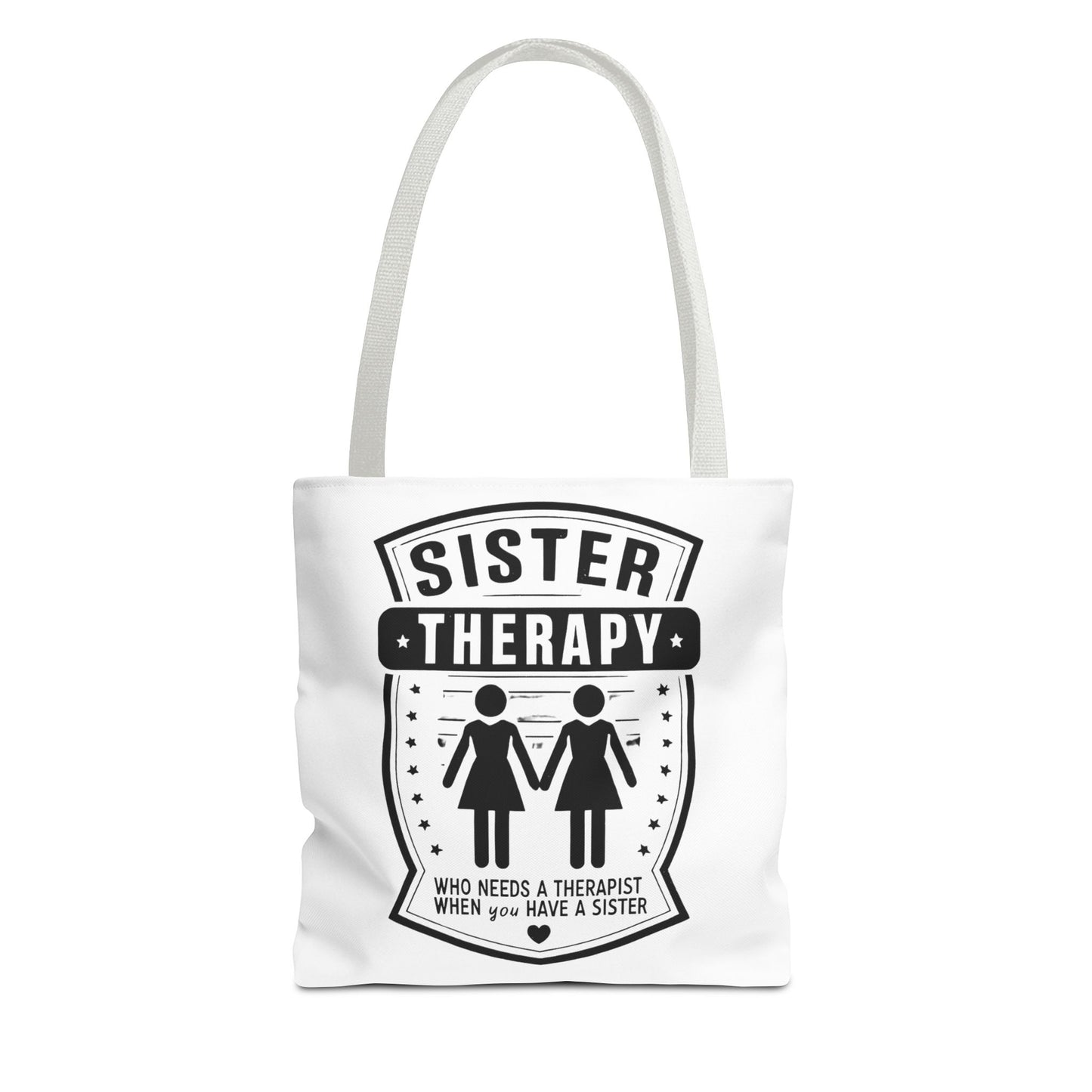 Sister Therapy Tote Bag - Perfect Gift for Siblings & Self-Care