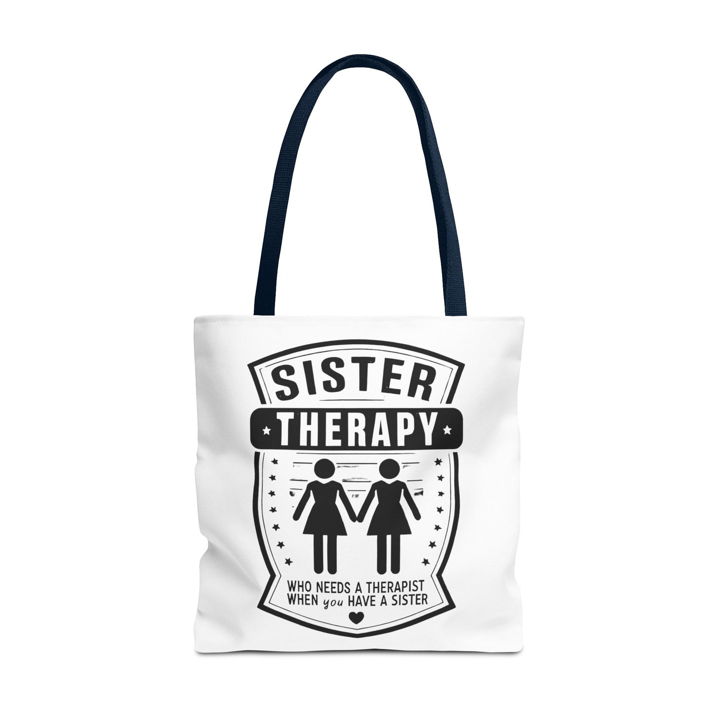 Sister Therapy Tote Bag - Perfect Gift for Siblings & Self-Care