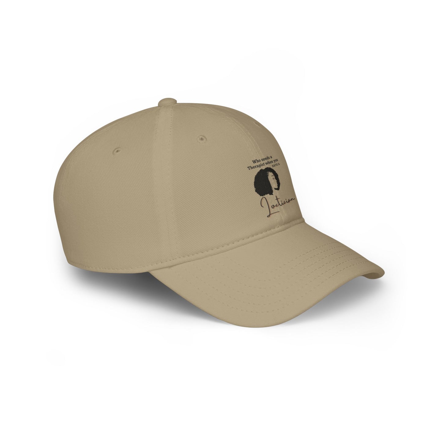 Therapist Joke Low Profile Baseball Cap - Red Cap for Mental Health Awareness
