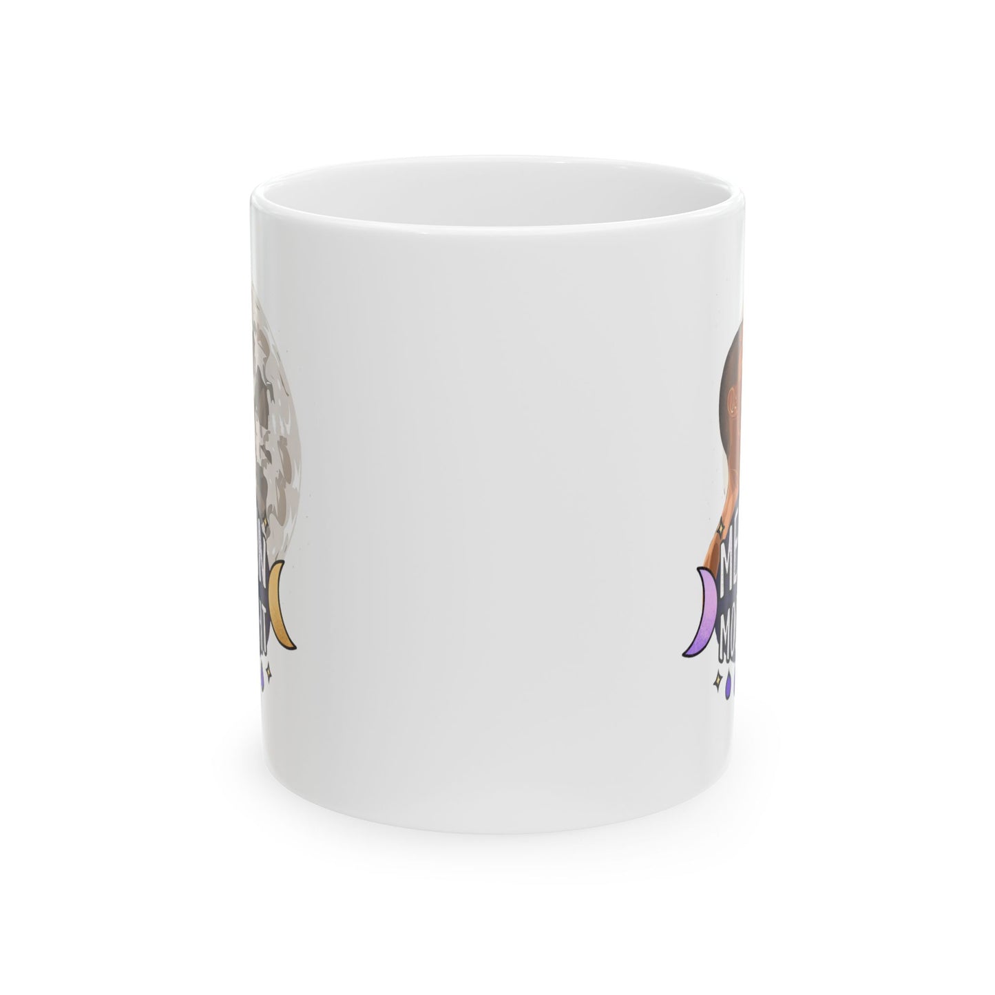 Moonlit Dreamer Ceramic Mug - 11oz & 15oz Moon Phase Design