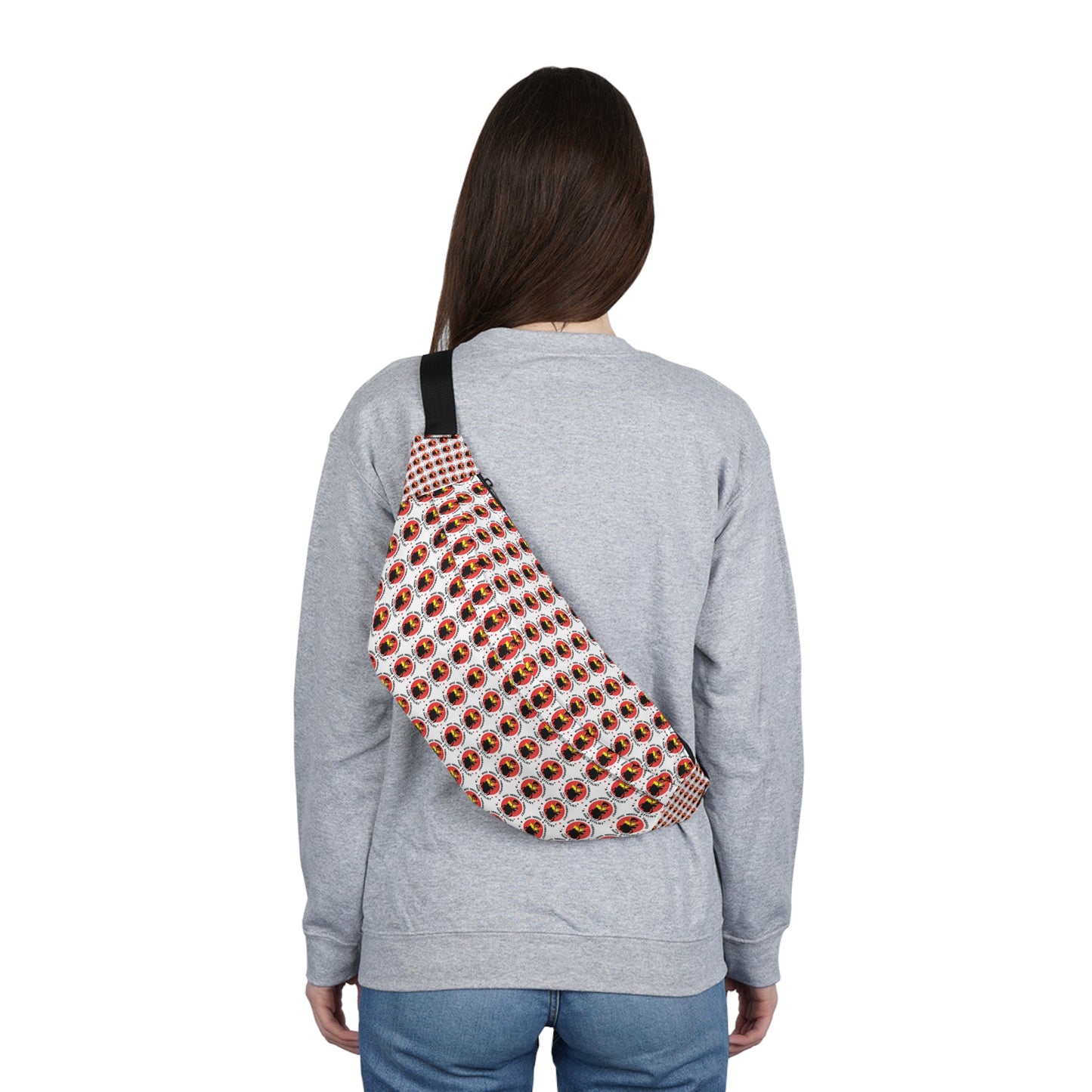 Vibrant Patterned Large Fanny Pack for Festivals & Everyday Use