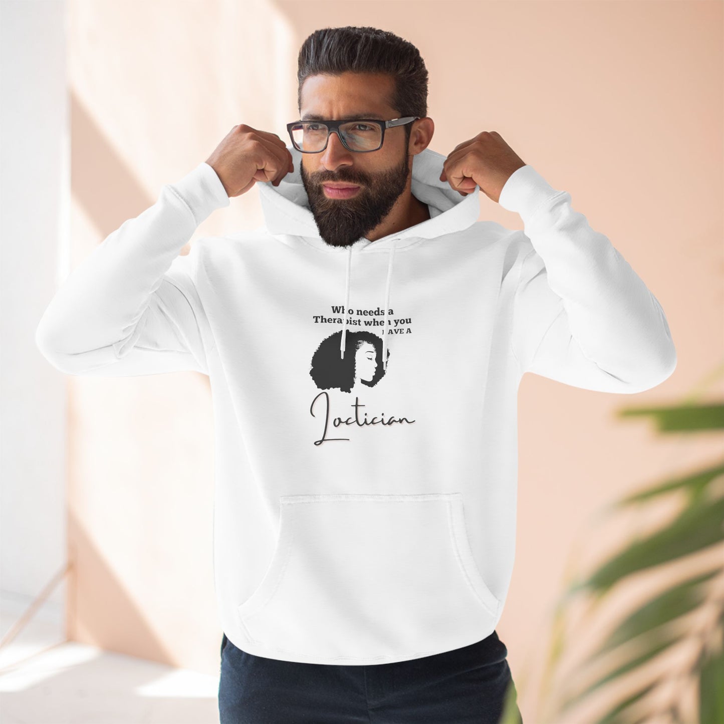 Stylish Therapist Fleece Hoodie - Empowering Quotes for Mental Health Awareness
