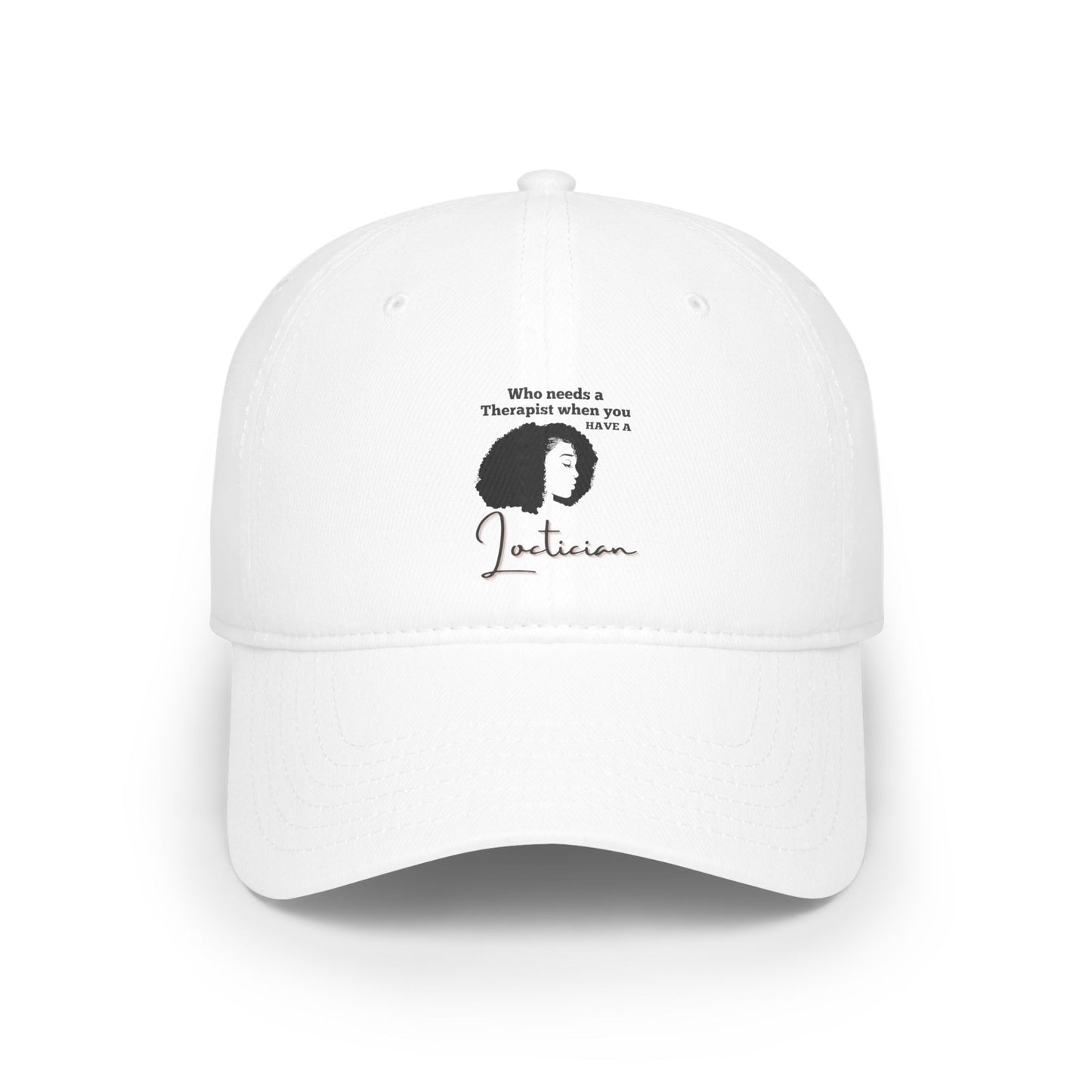 Therapist Joke Low Profile Baseball Cap - Red Cap for Mental Health Awareness