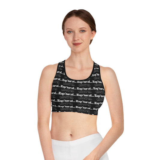 Bold Pattern Sports Bra - Energetic & Stylish Workout Gear