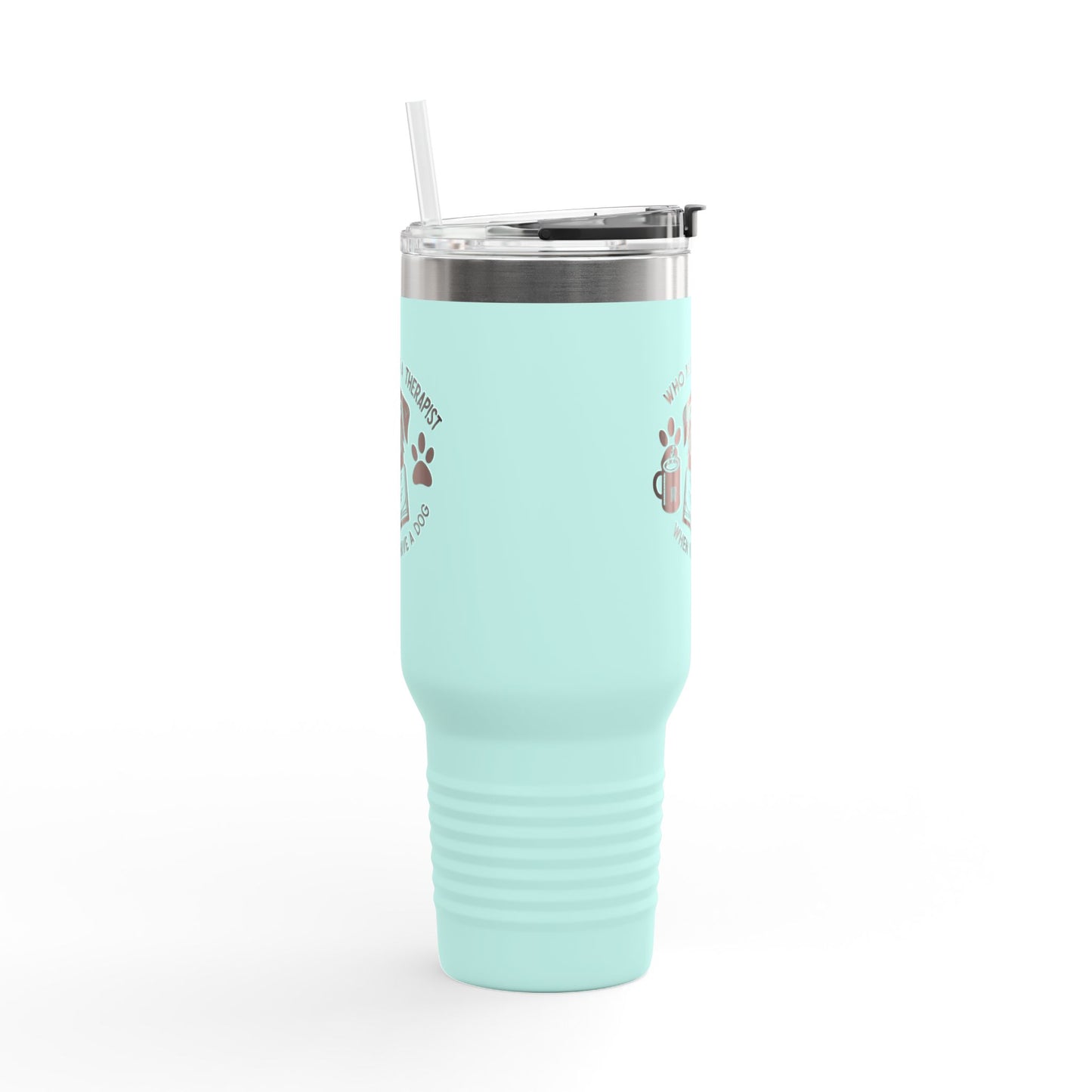 Whimsical Dog Lover's Insulated Travel Mug - 40oz