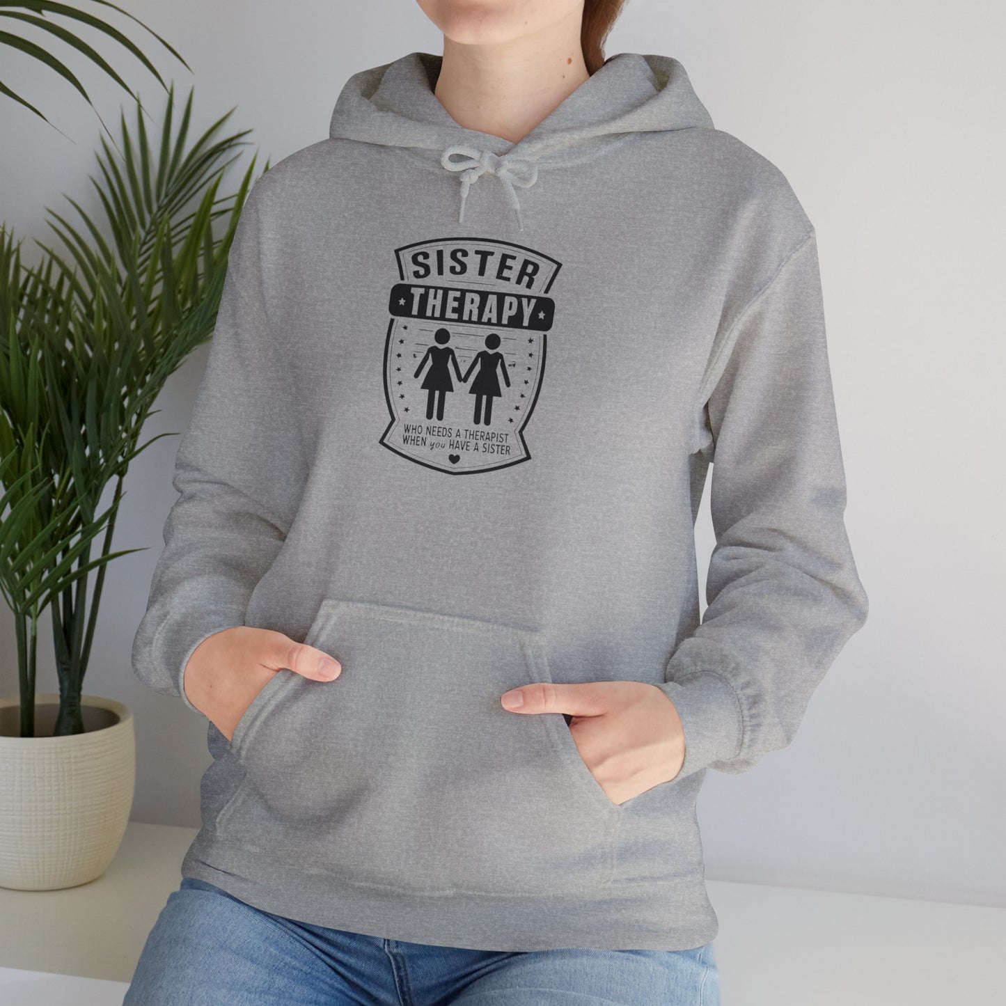 Sister Therapy Hoodie - Unisex Heavy Blend™ Sweatshirt for Sisterhood & Connection