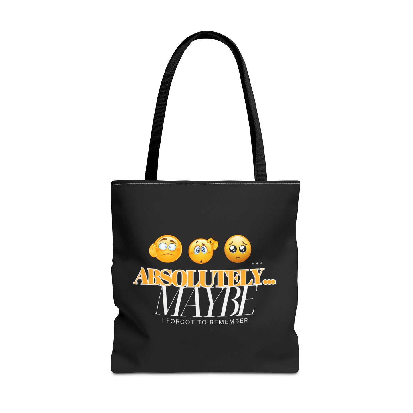 Funny Emoji Tote Bag - 'Absolutely Maybe' - Perfect for Everyday Use & Gifts