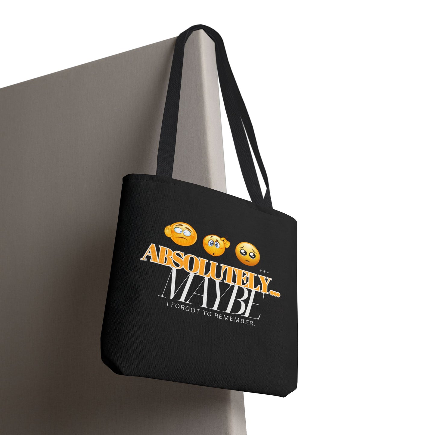 Funny Emoji Tote Bag - 'Absolutely Maybe' - Perfect for Everyday Use & Gifts
