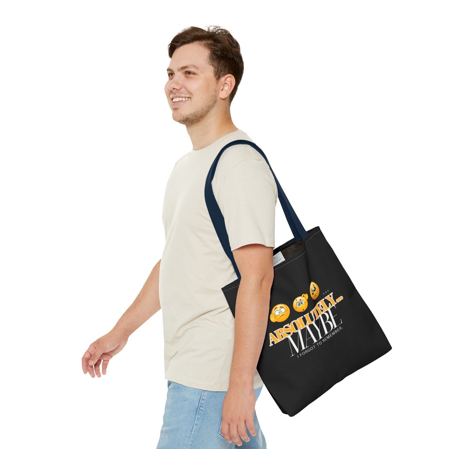 Funny Emoji Tote Bag - 'Absolutely Maybe' - Perfect for Everyday Use & Gifts