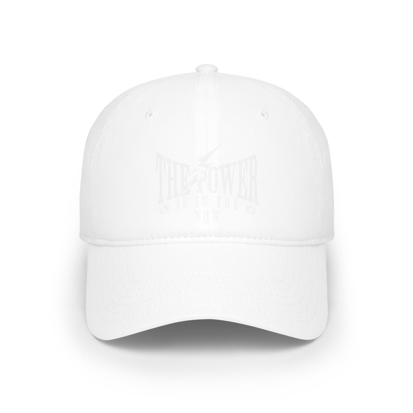 Empowering Red Low Profile Baseball Cap - "The Power is in the Now"
