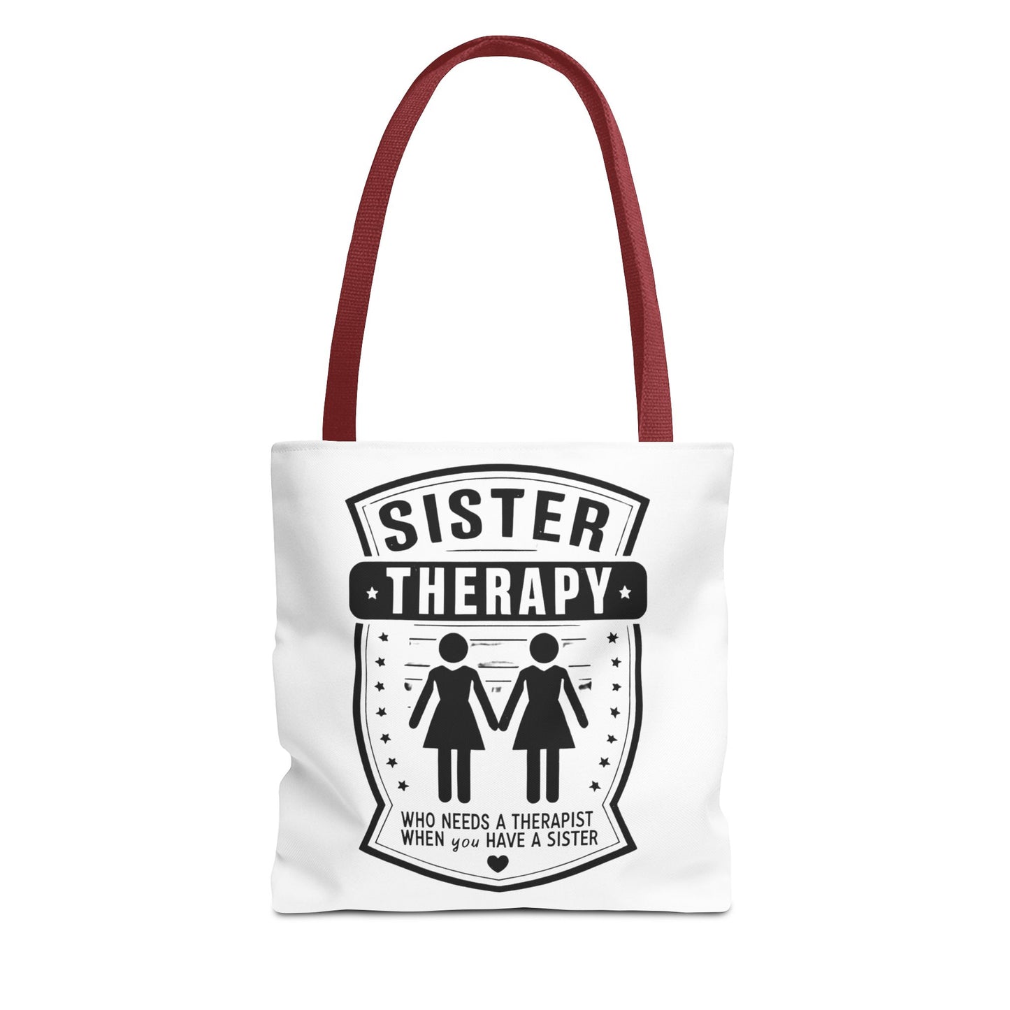 Sister Therapy Tote Bag - Perfect Gift for Siblings & Self-Care