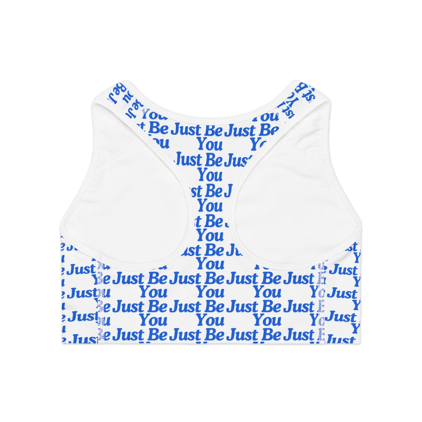 Empowering Sports Bra - 'Be Just You' Motivational Activewear