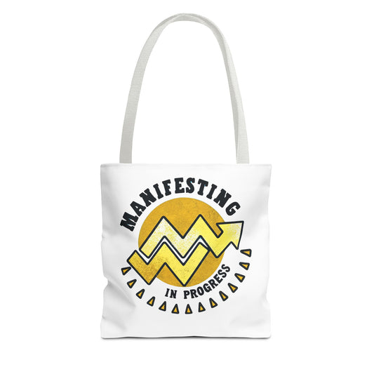 Manifesting in Progress Tote Bag – Eco-Friendly and Stylish Carry-All for Dreamers