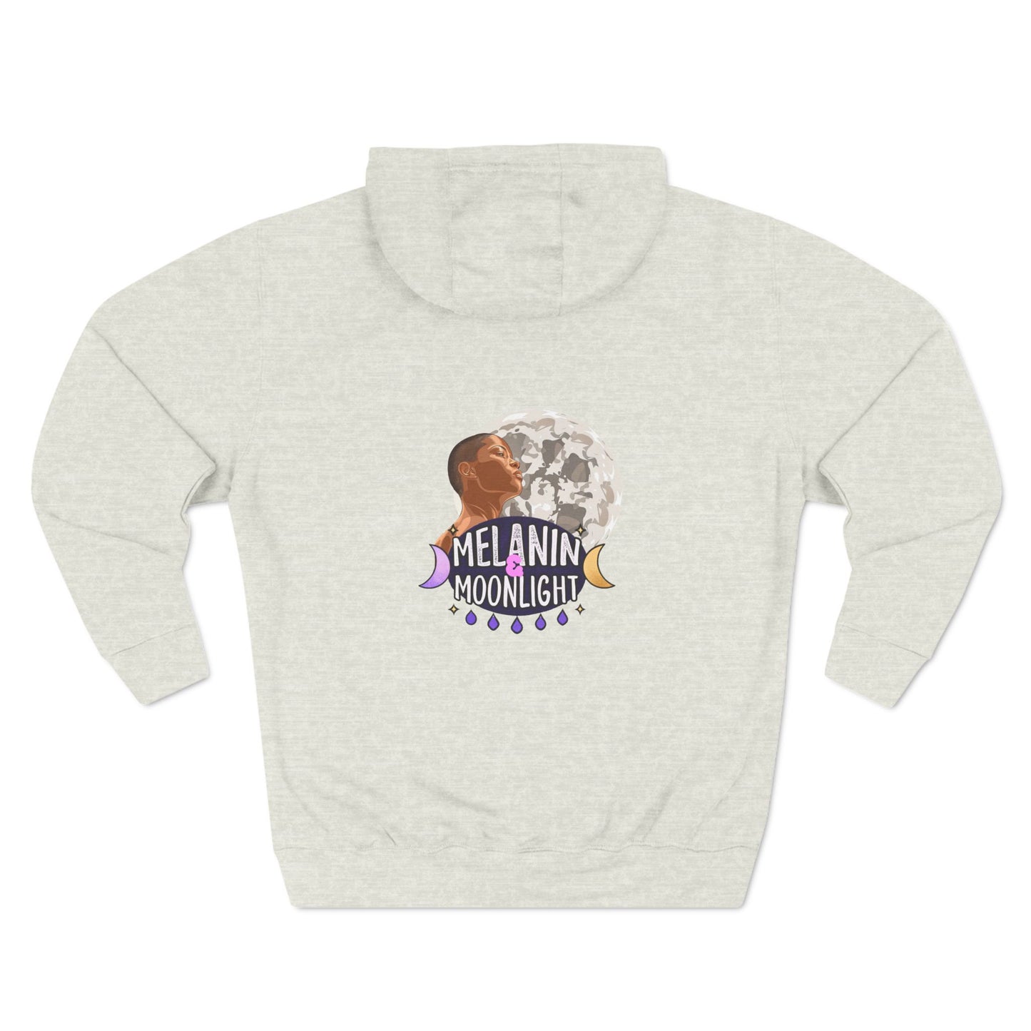 Melanin Moonlight Fleece Hoodie - Cozy Urban Style for Every Occasion
