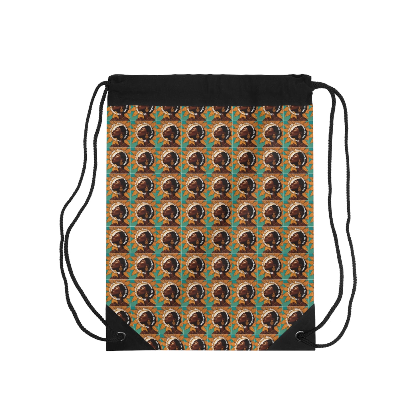 Colorful Patterned Drawstring Bag - Stylish & Functional Travel Accessory