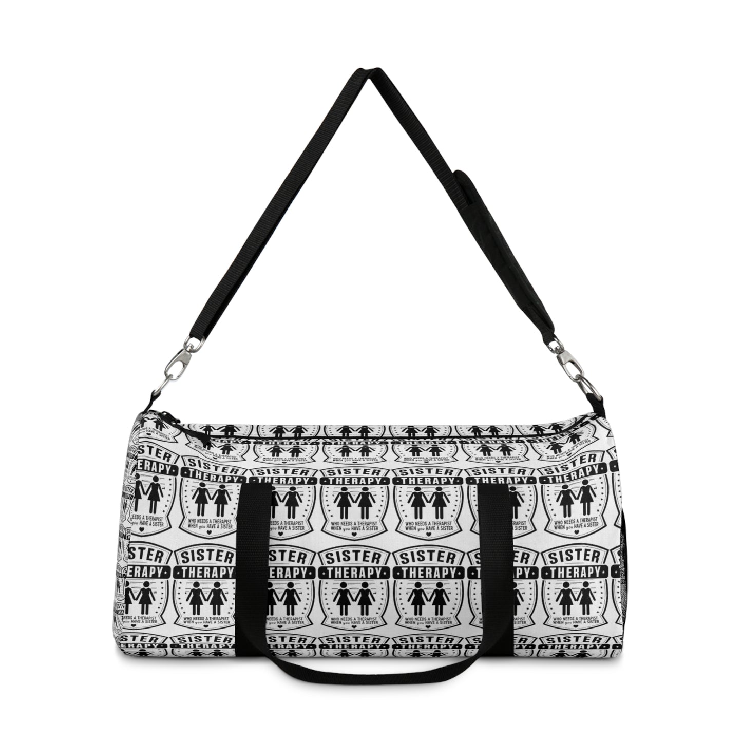 Sister Therapy Duffel Bag - Perfect for Workout, Travel, and Self-Care