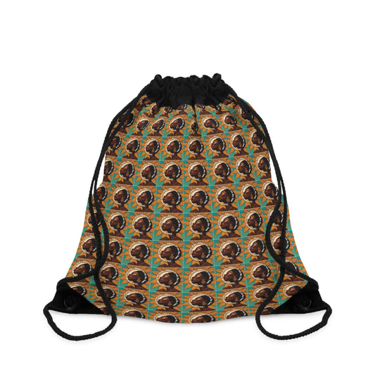 Colorful Patterned Drawstring Bag - Stylish & Functional Travel Accessory