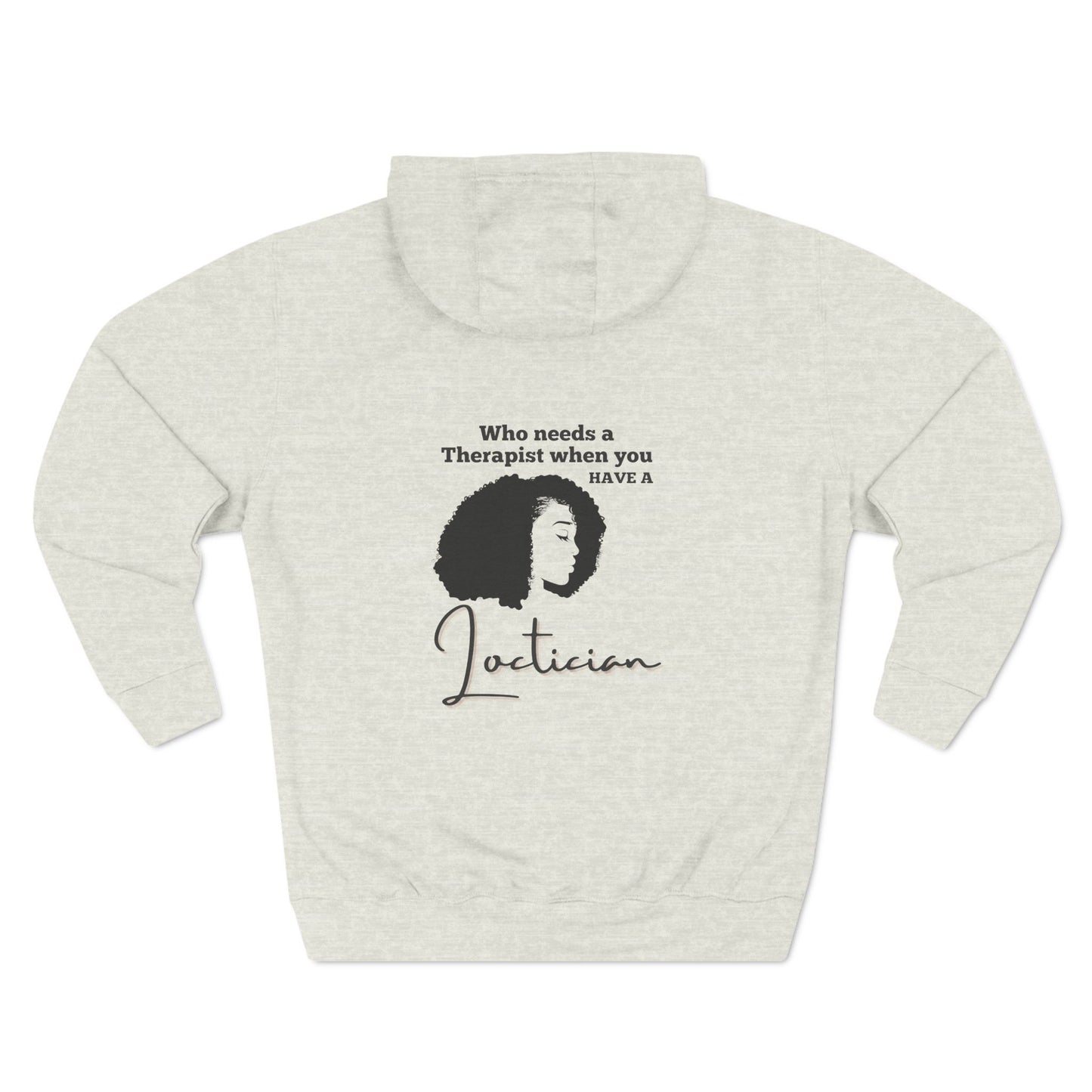 Stylish Therapist Fleece Hoodie - Empowering Quotes for Mental Health Awareness