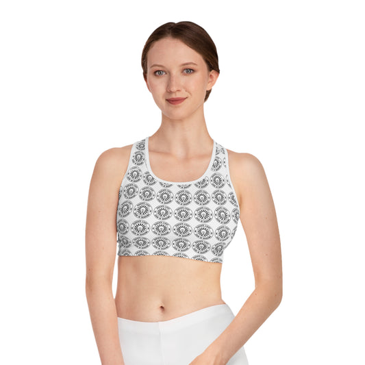 Chic Logo Sports Bra - Stylish Activewear for Fitness Enthusiasts
