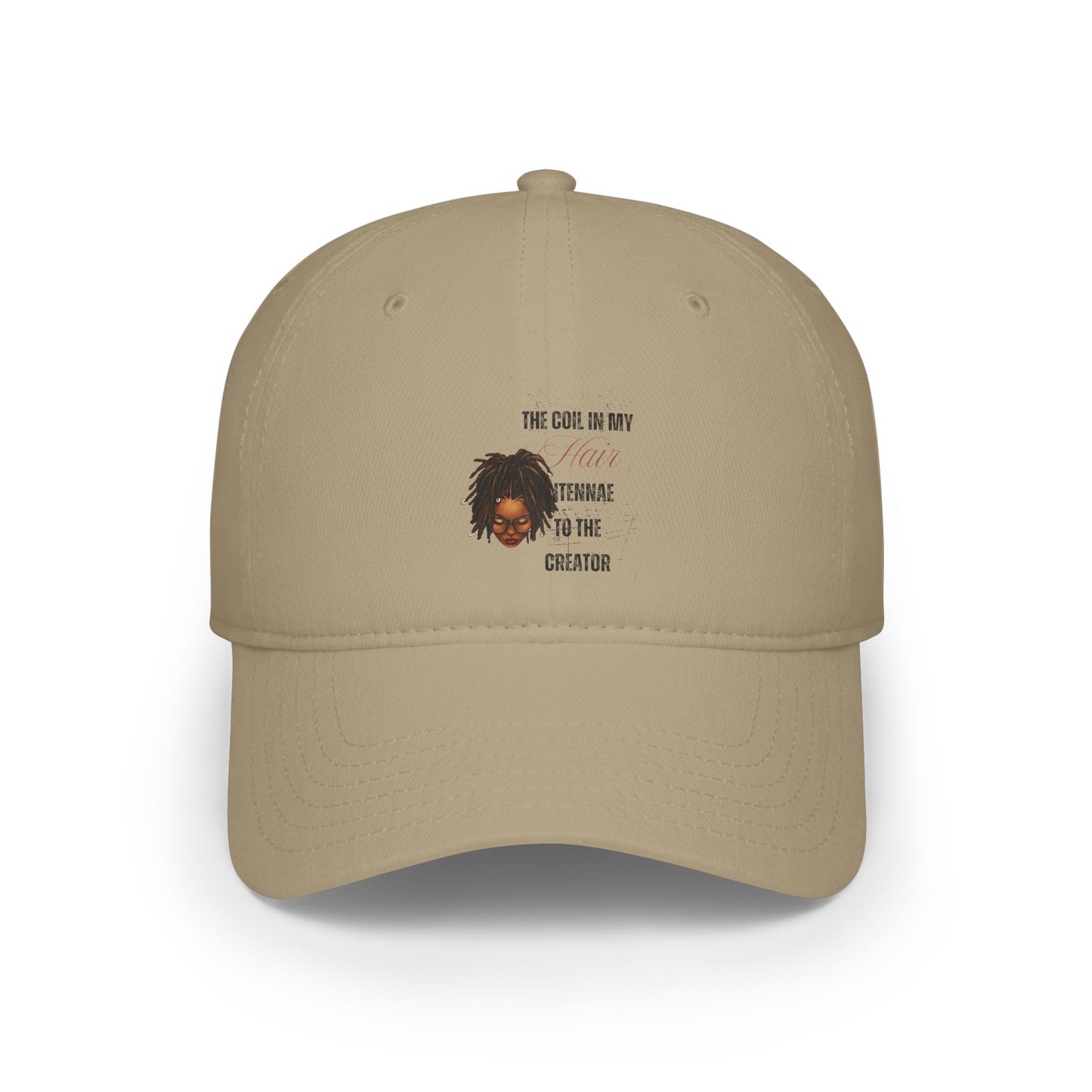 Red Low Profile Baseball Cap - 'The Coil In My Teenage Mind' Design