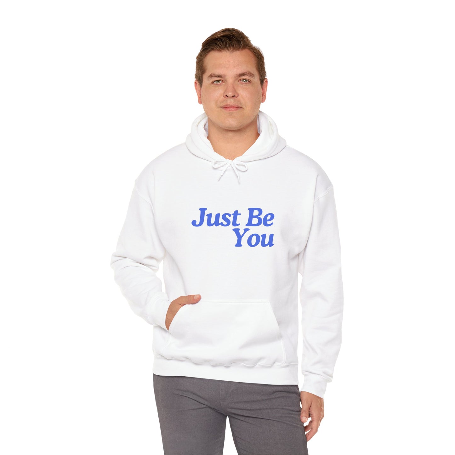 Just Be You Unisex Heavy Blend Hoodie - Inspirational Sweatshirt for Everyday Comfort