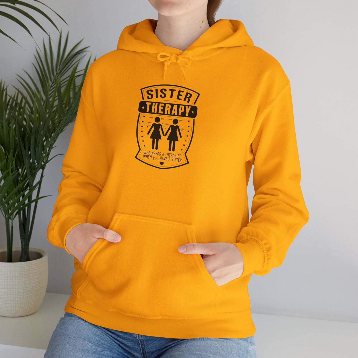 Sister Therapy Hoodie - Unisex Heavy Blend™ Sweatshirt for Sisterhood & Connection