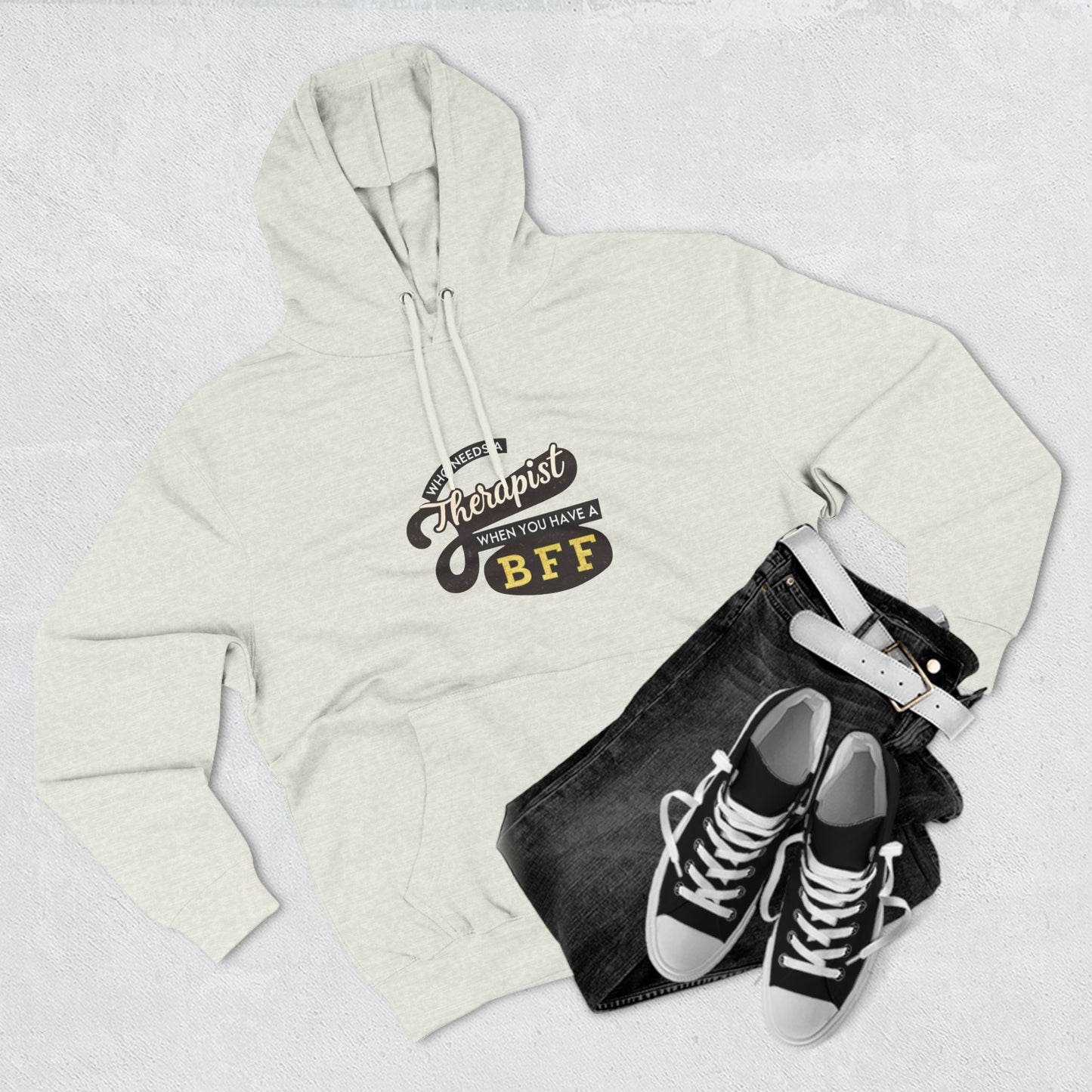 BFF Therapist Fleece Hoodie - Perfect Gift for Best Friends
