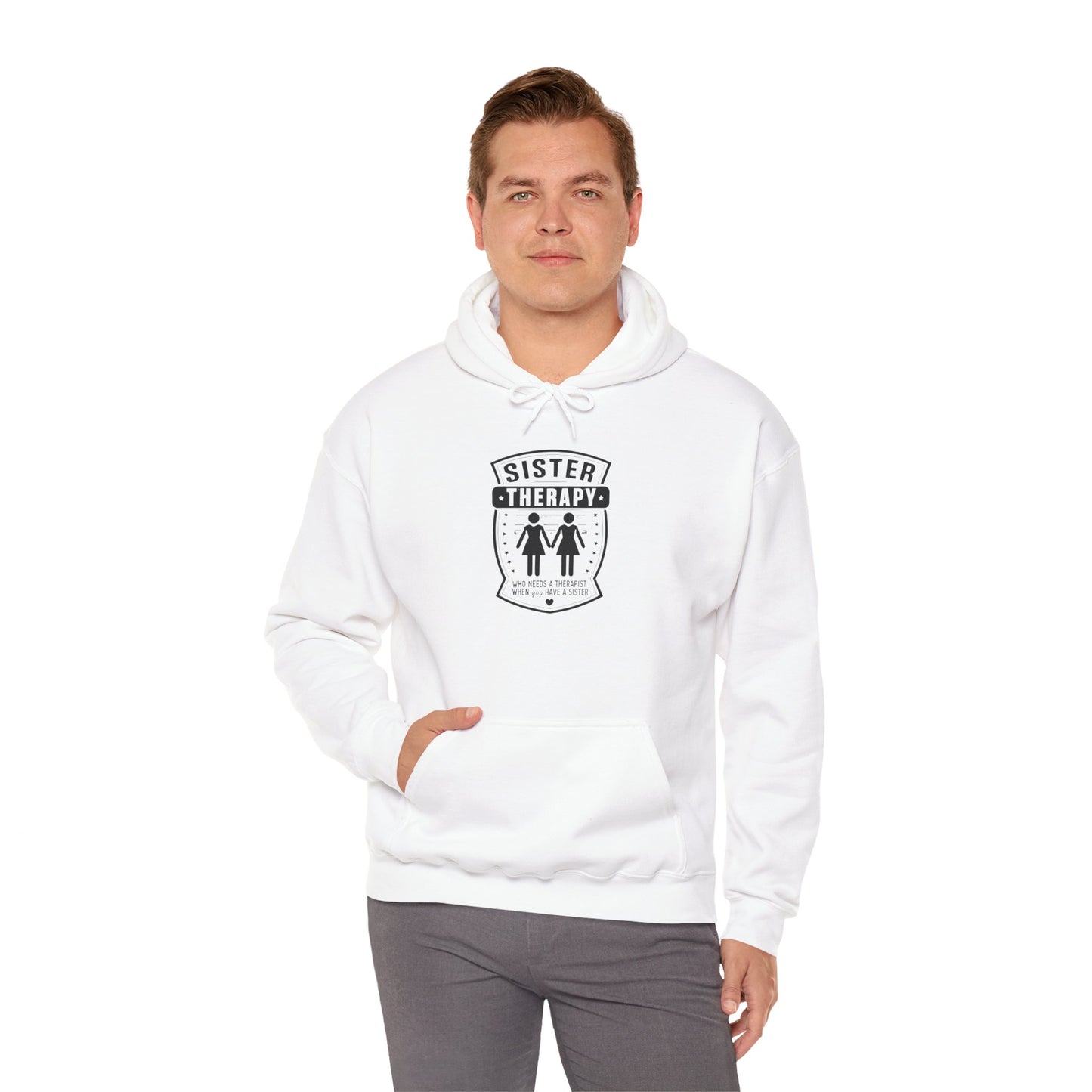 Sister Therapy Hoodie - Unisex Heavy Blend™ Sweatshirt for Sisterhood & Connection