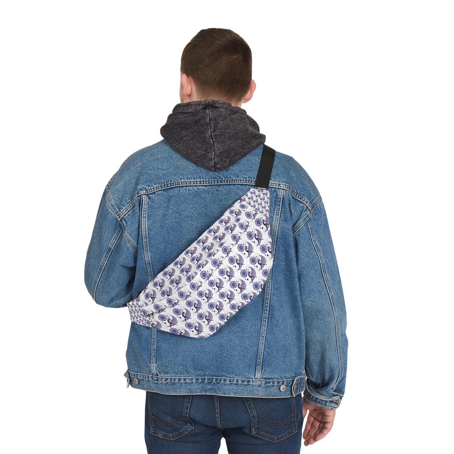 Stylish Large Fanny Pack with Unique Pattern - Perfect for Festivals and Everyday Use