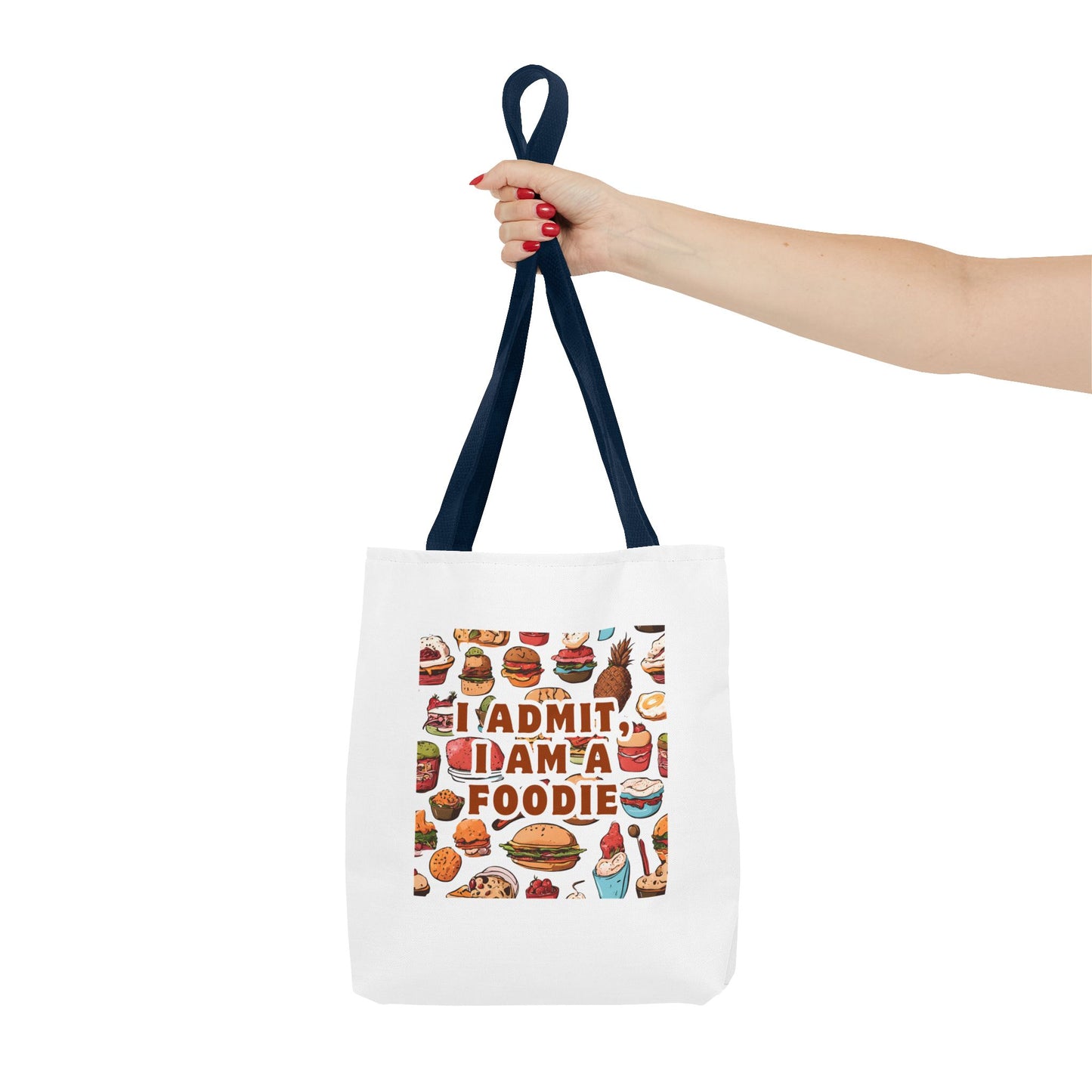 Foodie Tote Bag - 'I Admit I Am A Foodie' Canvas Bag for Food Lovers and Chefs