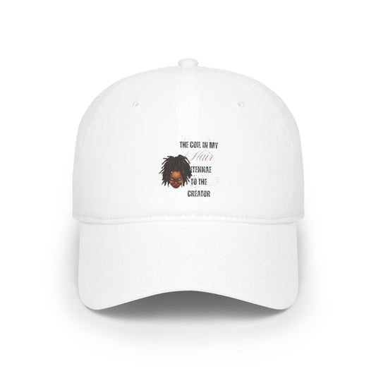 Red Low Profile Baseball Cap - 'The Coil In My Teenage Mind' Design