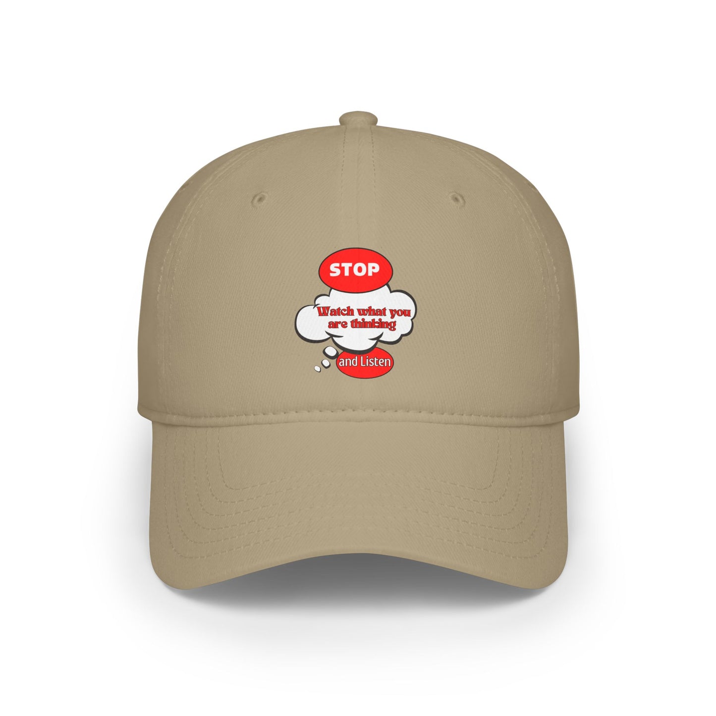 Inspirational Baseball Cap - 'Stop, Watch What You Are Thinking'