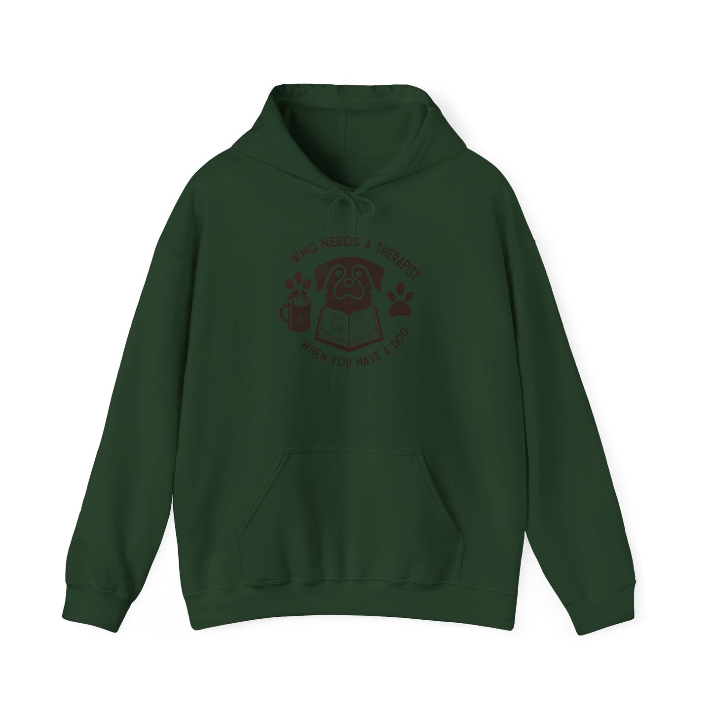 Who Needs a Therapist? Dog Lover Hoodie - Unisex Heavy Blend Sweatshirt