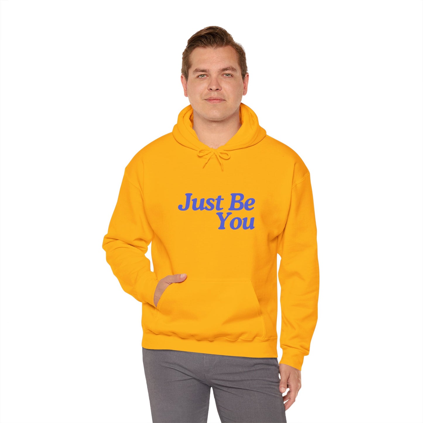 Just Be You Unisex Heavy Blend Hoodie - Inspirational Sweatshirt for Everyday Comfort