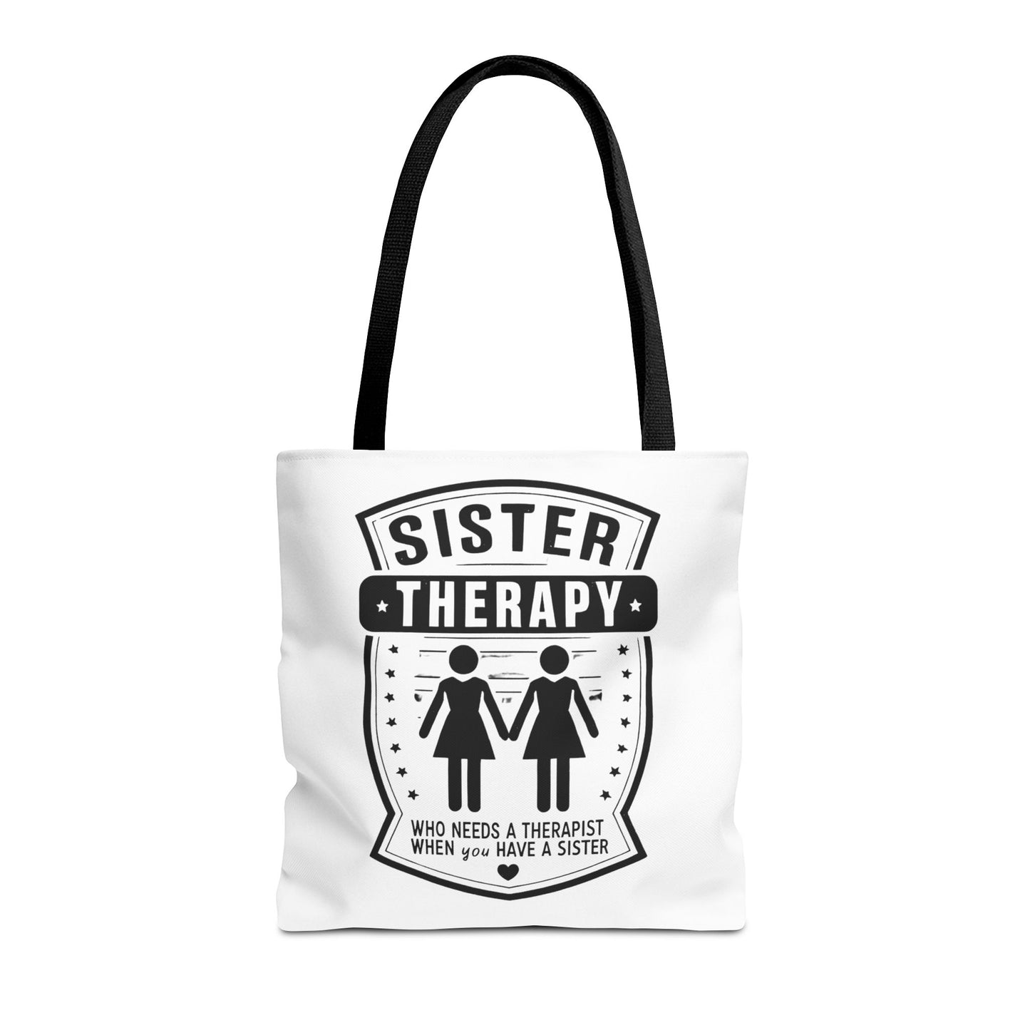 Sister Therapy Tote Bag - Perfect Gift for Siblings & Self-Care