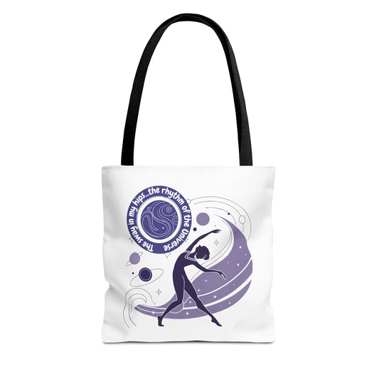 Cosmic Dance Tote Bag – Inspirational Art for Yoga Lovers