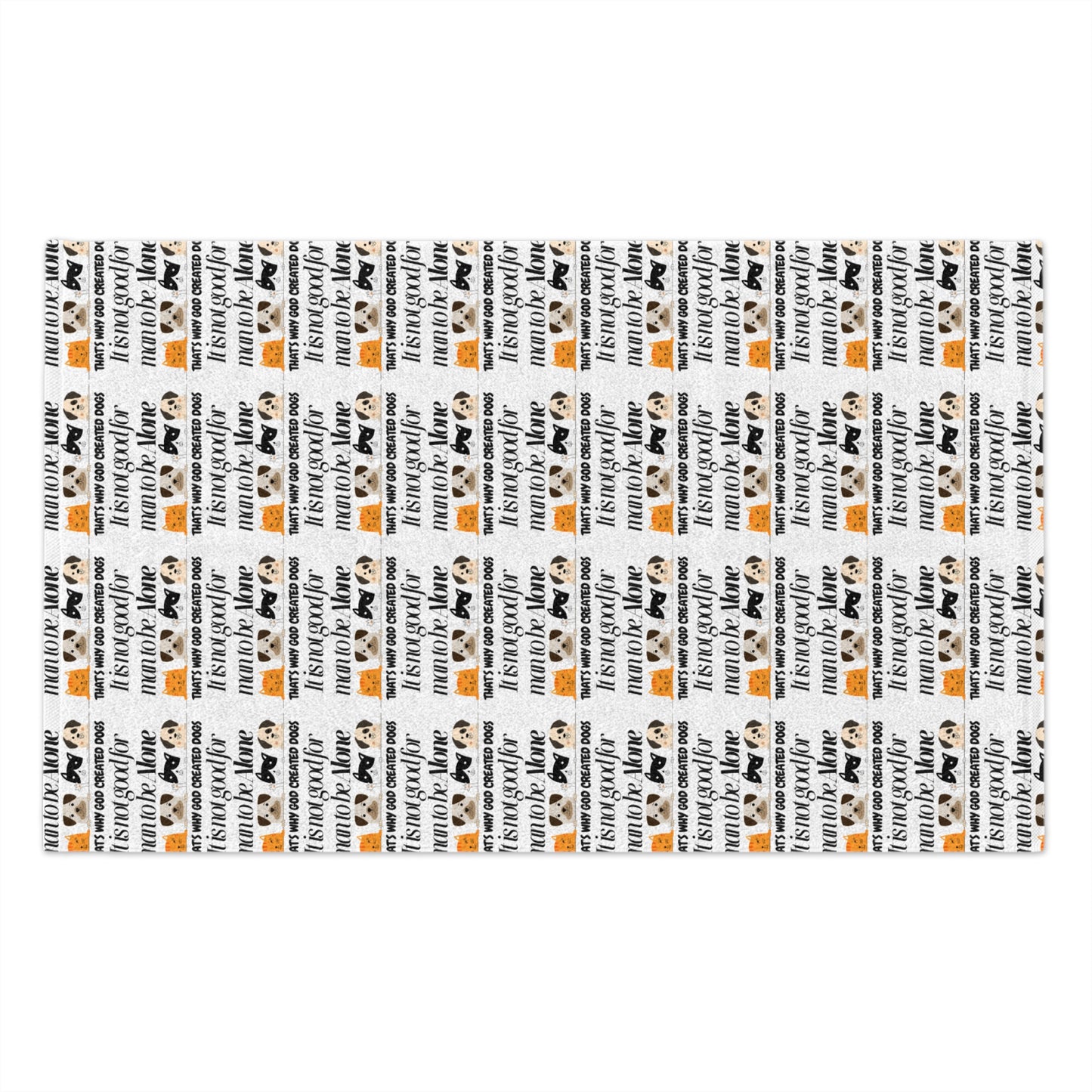 Cheerful Rally Towel with Motivational Quotes for Sports Fans