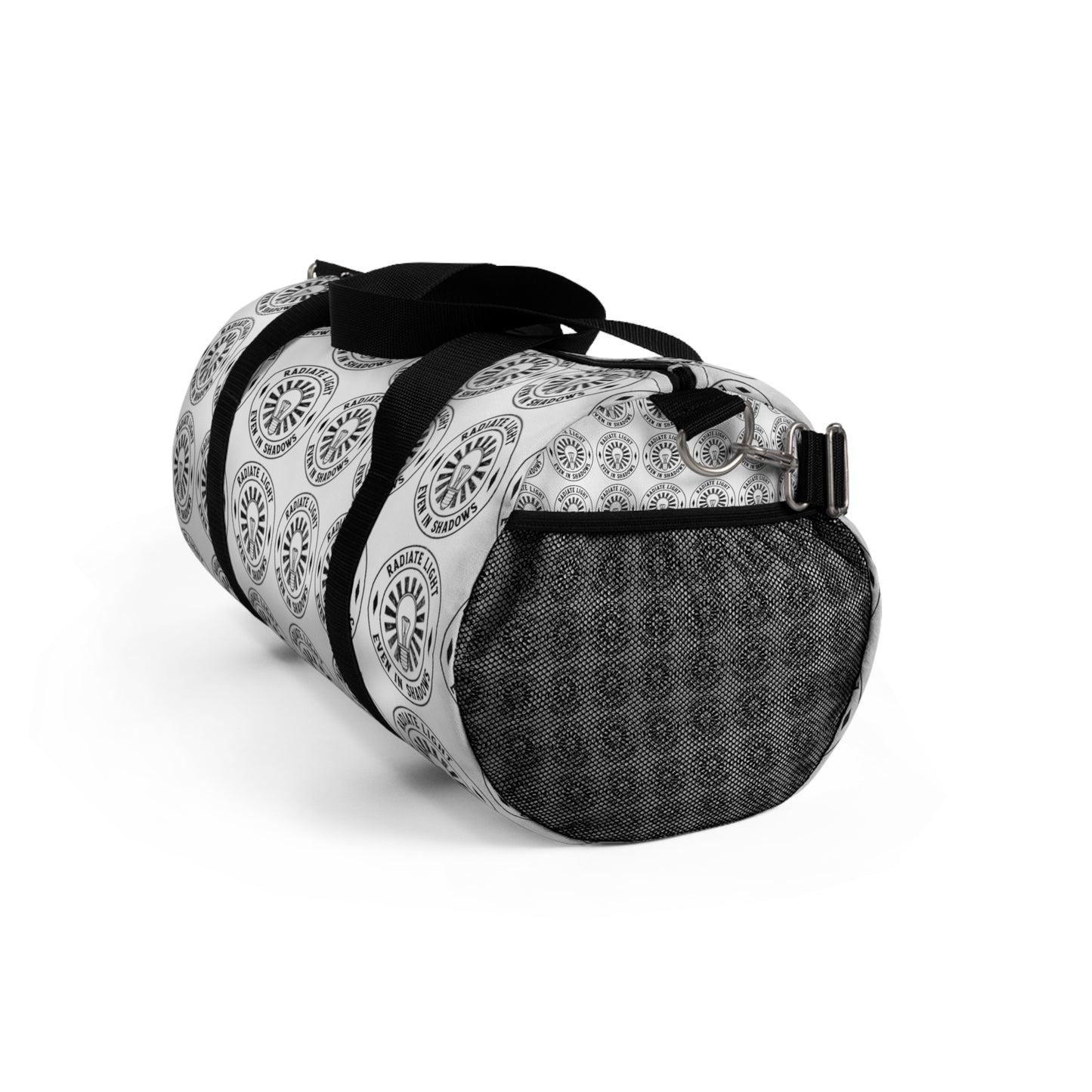 Stylish Duffel Bag with Emblem Design - Perfect for Travel and Gym